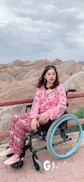 去年,孙晨璐在张掖游玩