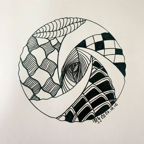 你们梦寐以求的禅绕画教程来啦,新手入门的宝典,快学起来