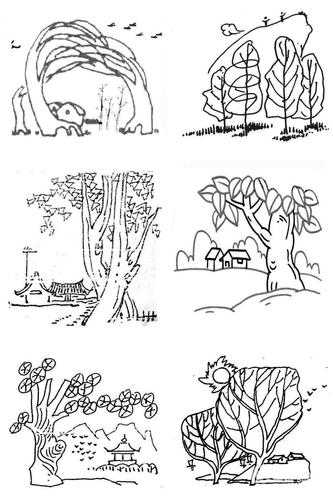 儿童简笔画 —— 风景