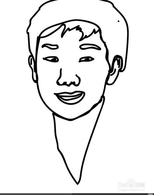 怎么画微笑女人的简笔画