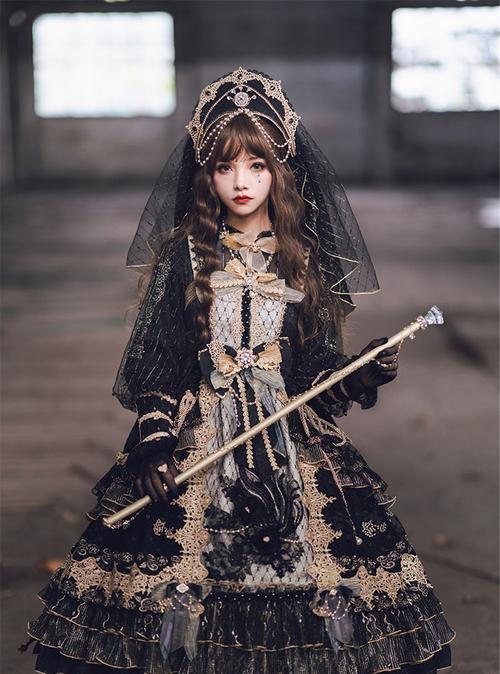 有一种哥特风洛丽塔"花嫁",个性又叛逆,lo娘却想穿它参加婚礼