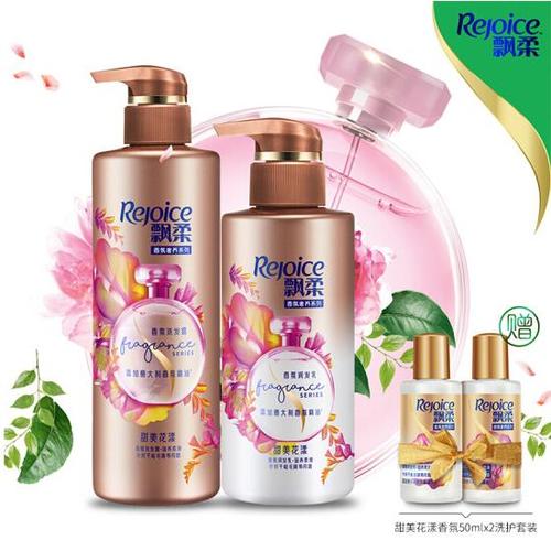 飘柔香氛洗护套装洗发水 580ml 护发素350ml