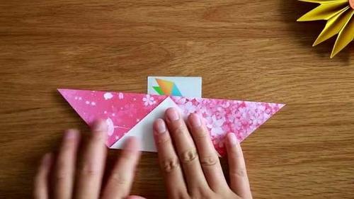 钱包折纸教程,秒折一款简单漂亮的钱包,卡包折纸