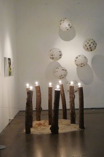 他们的装置作品.