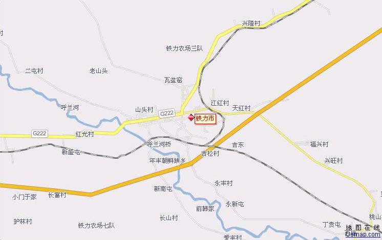 铁力市地图高清版