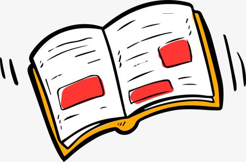 卡通手绘书籍书本