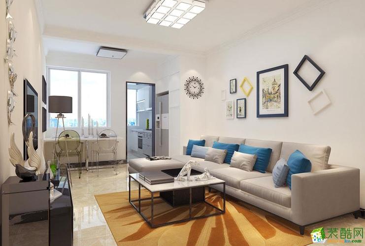 >> 岳阳点石装饰-现代简约两居室装修效果图