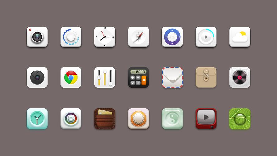 拟物icon临摹|ui|图标|zzzehn_ - 临摹作品 - 站酷