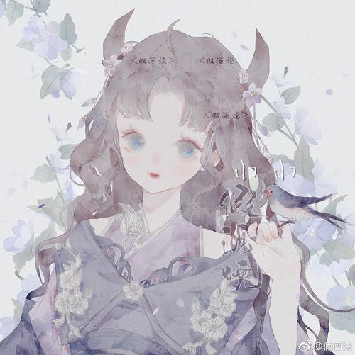 动漫绘画少女画师假酒烧
