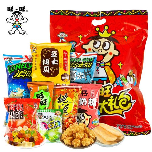 六一儿童节礼物旺旺旺仔大礼包600g礼盒装零食混合装送礼包食品