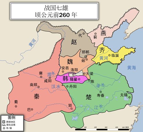 春秋战国时期的地图