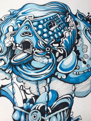 个人马克笔练习 视觉传达考研 手绘 装饰画_考研_马克