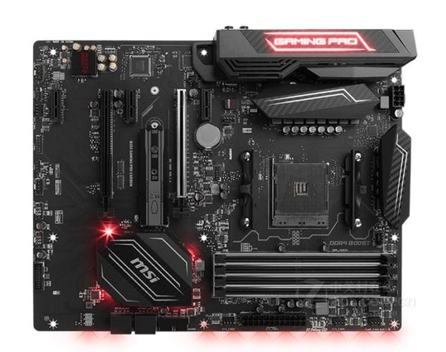 微星b350 gaming pro carbon am4游戏主板m.2 支持锐龙r7 1800x