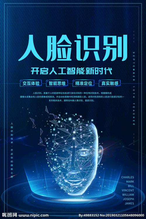 人脸识别设计图__海报设计_广告设计_设计图库_昵图网nipic.com