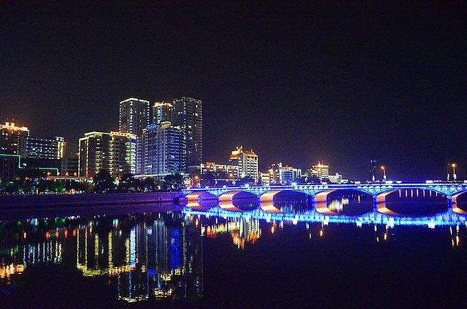 上饶市夜景图片