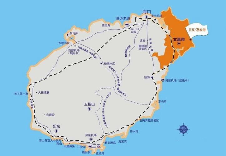 世茂怒放海项目地处文昌市的东海岸,月亮湾北部起步区的中北部,地理