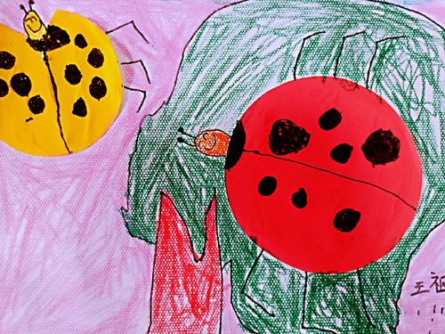 七星瓢虫儿童画图集少儿美术作品欣赏