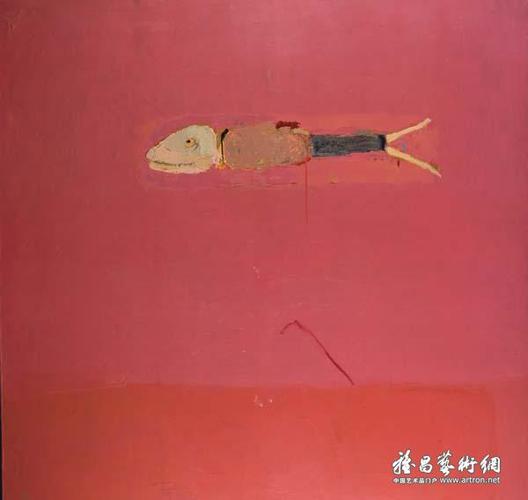 王玉平《鱼》 布面油画 170x160cm 1998年