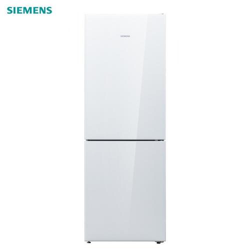 西门子siemens279升风冷双门冰箱玻璃面板多维出风电脑控温白色视频