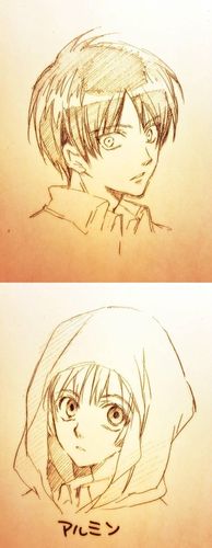 「进击的巨人」艾伦 阿明 绘画