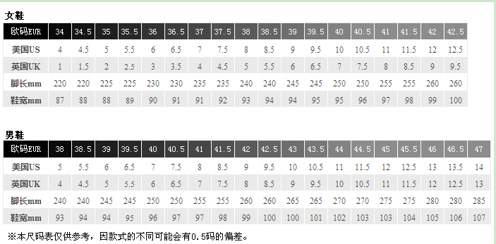 ash鞋bowie款36脚买什么码