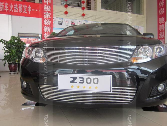 众泰z300改装覆盖式栅格金属中网饰条上片替换式 下片覆盖式