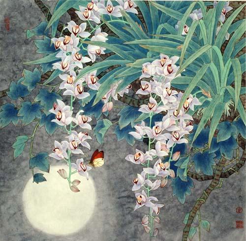 田希丰工笔花鸟画作品欣赏(7)