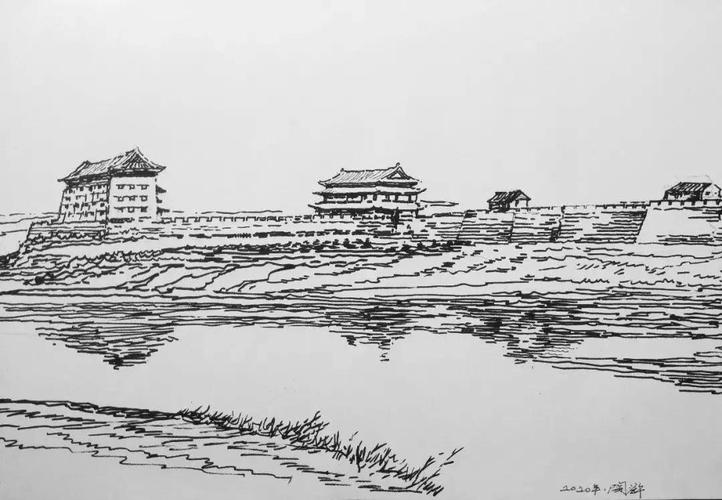手绘1921年的永宁门
