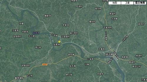 桃源县白洋河卫星地图