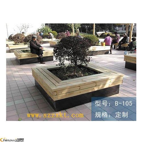 进口木质树围椅制作 社区休闲椅椅 围池椅订做/促销