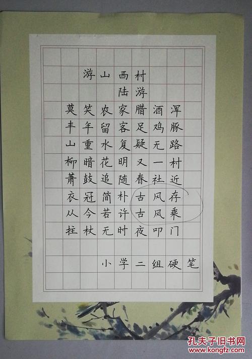 书写大赛作品硬笔书法潘墩中心小学黄晗11岁书发现未来的书画大师少年