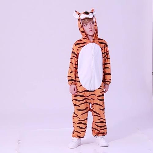 狂欢节动物表演服装老虎 舞台演出卡通服饰动物连体衣
