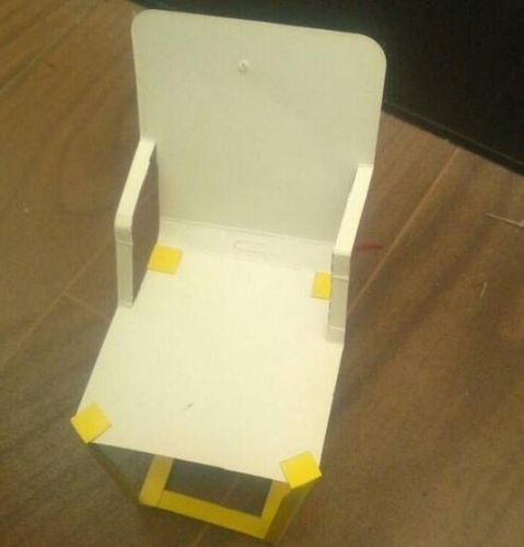 迷你纸凳子的制作方法-玩具手工小制作步骤