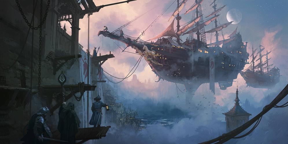 非常棒的一组场景插画作品欣赏!画面壮观画技相当高超