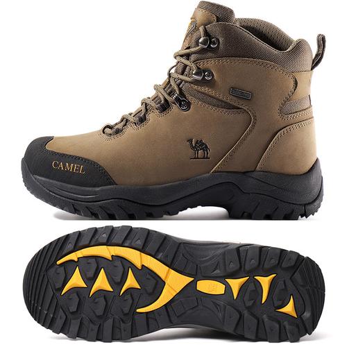 骆驼户外登山鞋男女防水防滑秋冬高帮靴徒步鞋男越野运动登山男鞋视频