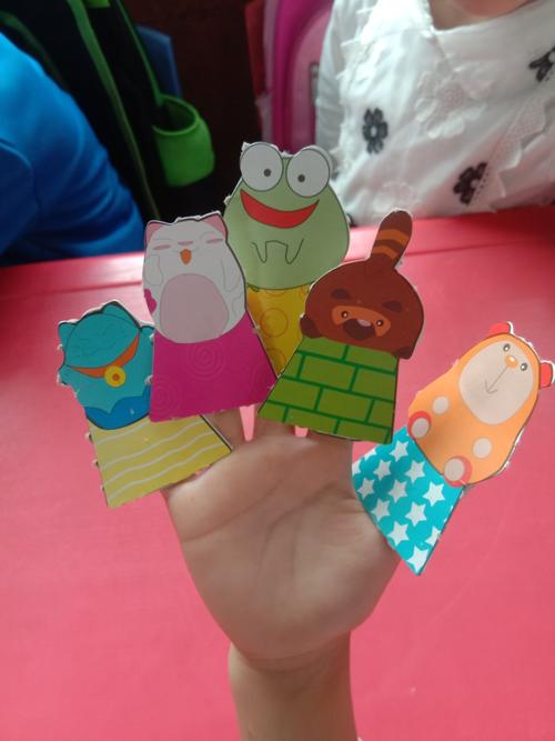 其它 铜冶镇东街学校附属幼儿园手工课——指偶 写