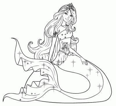 44张线条美人鱼纹身手稿素材图片