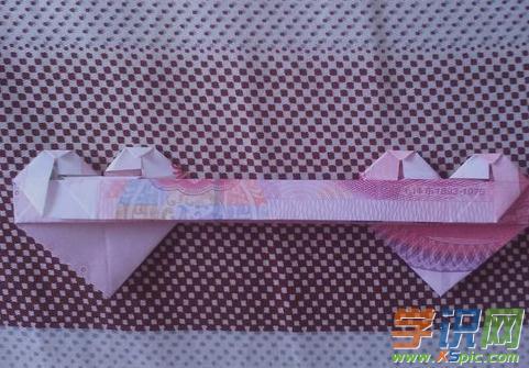 100元双心折纸下载