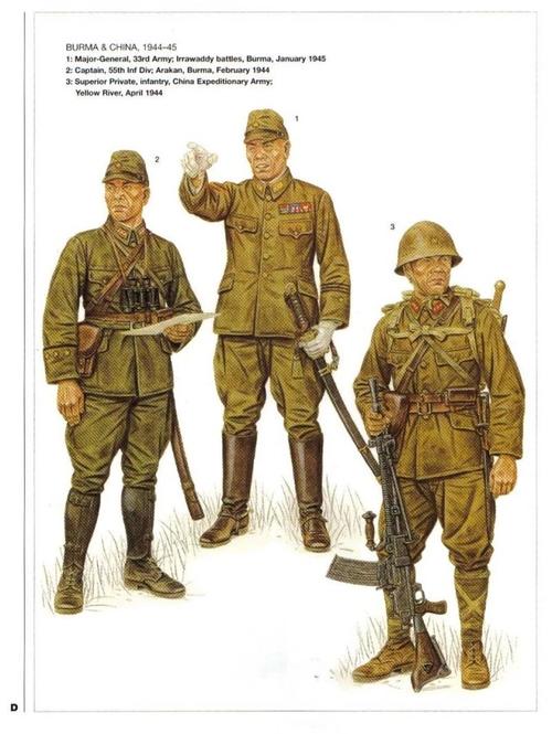 二战日军军服和单兵装备图册,和欧美比有些寒酸