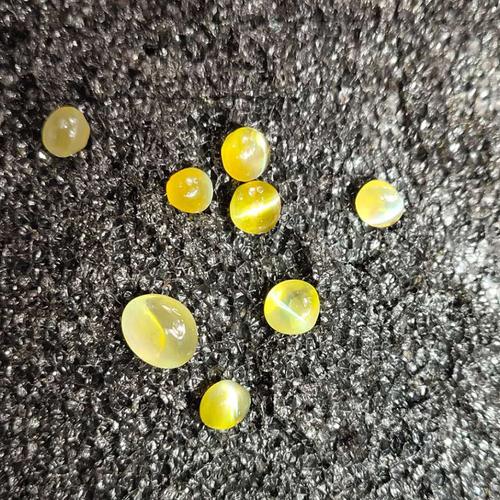 斯里兰卡宝石无烧原石天然猫眼石金绿素面彩宝裸石