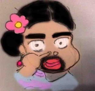 丑女头像卡通图片