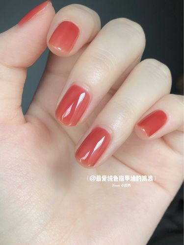 夏日冰透果冻西柚色美甲也太好看了吧_指甲油_果冻_西柚色_nail_夏天