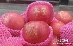 平安果街头走俏 石市老年人也赶"圣诞时髦"(组图)
