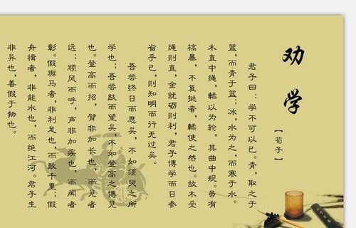劝学拼音原文及翻译