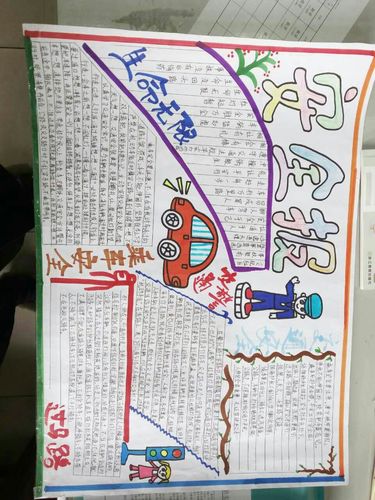 孩子们完成的手抄报作业,"八仙过海,各显神通",尽显孩子和家长的巧手