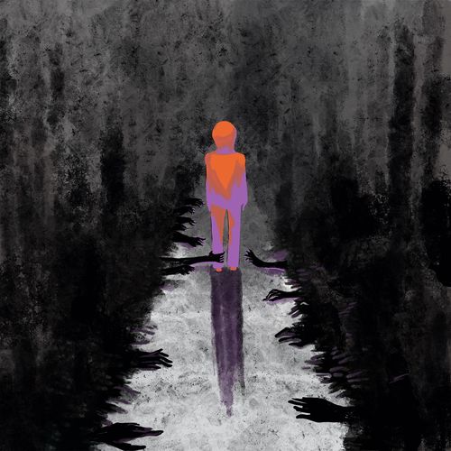 暗黑抑郁|插画|创作习作|燃墨 - 原创作品 - 站酷 (zcool)