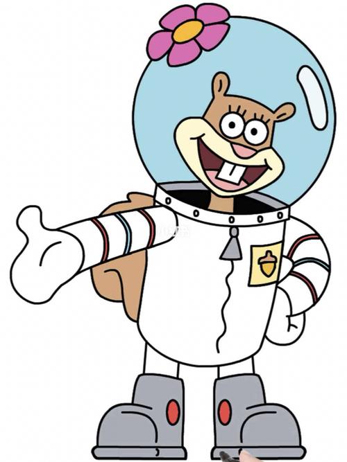 怎样画珊迪简笔画海绵宝宝绘画_海绵宝宝怎么样_简笔画_绘画_画画