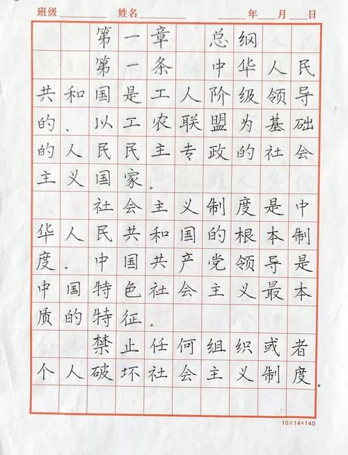 《宪法之光》,进行了宪法诵读,宪法宣誓,并为"学习宪法"教师"1 1"硬笔