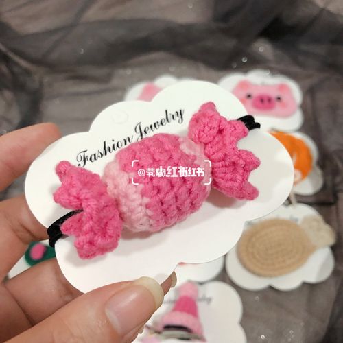 钩针发夹发圈合集_发夹_发圈_帽子_泡芙_糖果_钩针发夹_兴趣爱好_手工