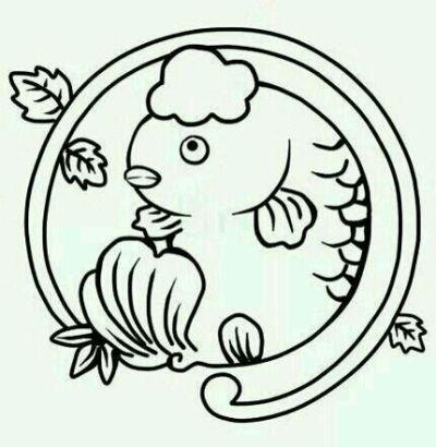 动物刺绣简笔画